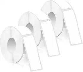 3 Rolos Papel Impresso Para Impressora Térmica de Etiquetas Portátil, Bluetooth, 15mm Largura