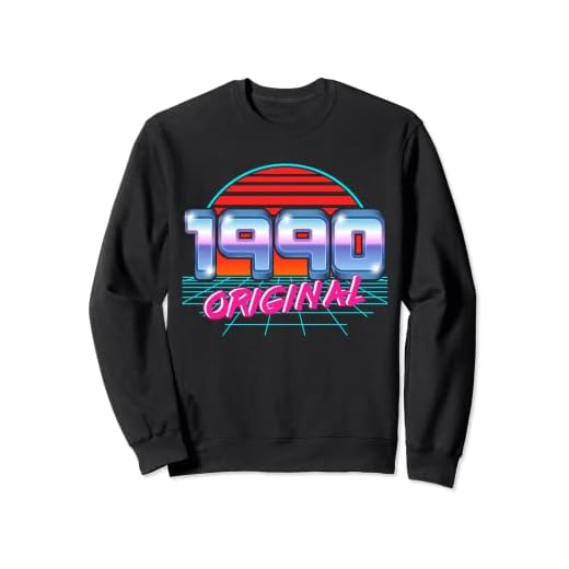 Original 1990 Retro 33 Cumpleaños Vaporwave Style 33 Años Antiguo Sudadera
