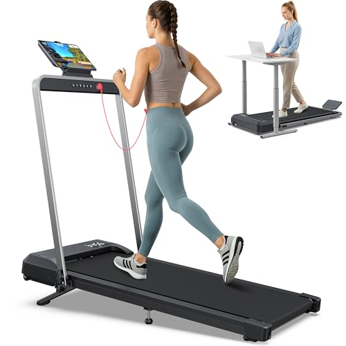 WELLFIT Walking Pad with 10% Incline, Folding Treadmill for Home and Office, 3.0 HP Portable Walking...