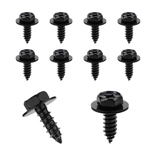 Image of 10PCS Fender Liner Screw Bolt, Bumper Cover Splash Shield Mud Guard Screws Replace #90159-60498, Auto Front Fender Liner Bolts for Camry Prius Tacoma Tundra Highlander ES GS