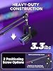 InnoGear Microphone Stand Mic Boom Arm for Blue Yeti HyperX QuadCast S SoloCast Snowball Fifine K669B and other Mic, with Shock Mount Windscreen Pop Filter Mic Clip Holder Cable Ties, Medium #1