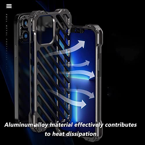Funda metal iPhone 14 Pro Max 6.7 a prueba de golpes protector duro 2