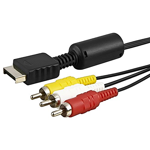 Insten Replacement Playstation PS3 AV Cable Compatible For Playstation PS3 / PS2 / PS1 / PS3 Slim (6FT)