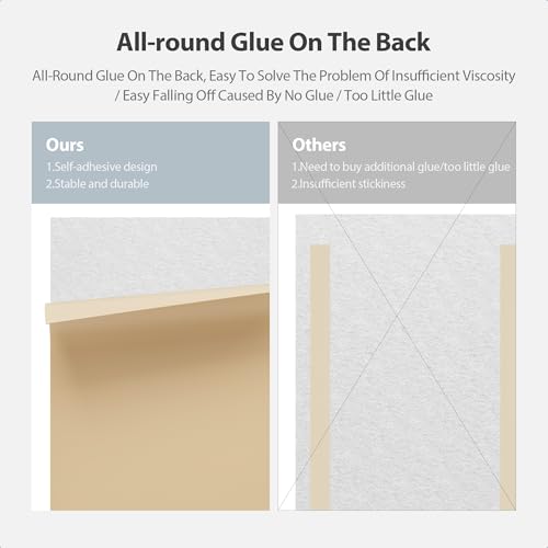 Image of 12Pack Rectangle Acoustic Panels Self Adhesive Sound Proof Foam(Snow White) | High density sound acoustic panels, 16 x 12 x 0.4 in 4:3 acoustic wall panels for home, office, recording, and more