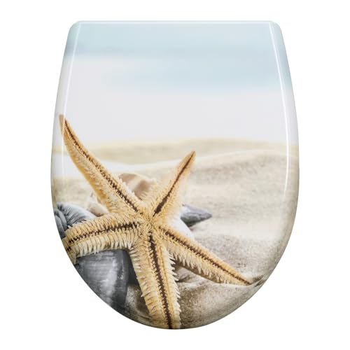 WOLTU Toilettendeckel mit Absenkautomatik Klodeckel WC Sitz Softclose Klobrille mit Quick Release Funktion Duroplast Oval einfache Montage