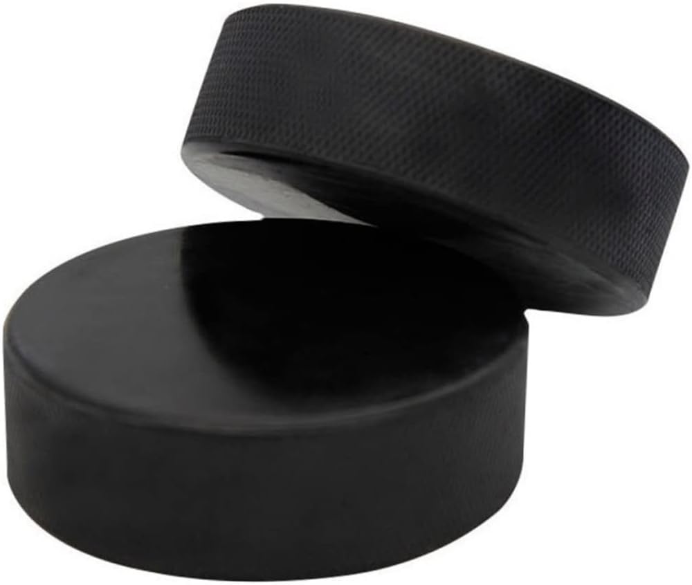 6 Pcs Professional Ice Hockey Pucks Set Standard Rubber Pucks for Training and Games Sports Supplies for Ice Hockey Players