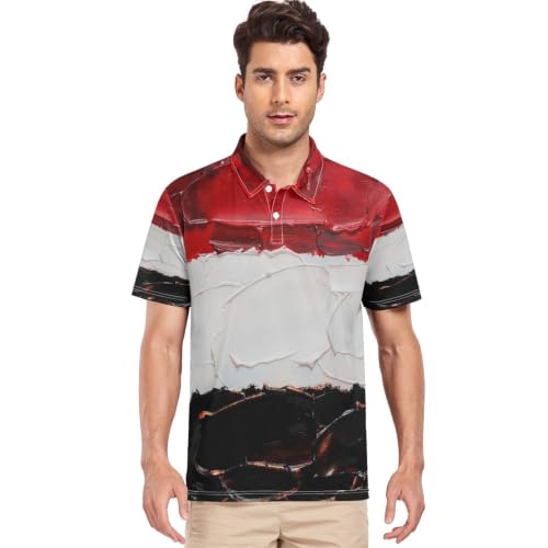 Polo de golf avec col GuoChe finitions soignées homme