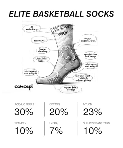 Basketball Socks for Men, Performance Cushioned Men's Athletic Crew Socks, Limited Edition3