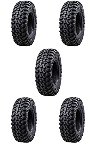 FOUR (4) or FIVE (5) Tusk TERRABITE Heavy Duty 8-Ply Radial UTV Tires - 35x10.5-15 (Set of 5 Tires)