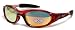X-Loop 3182 Mirored Sunglasses Red Frame Revo Color Lens