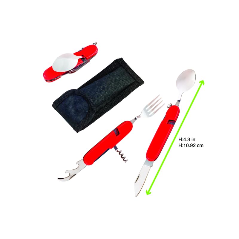 PACKNWOOD Pack 24 Kits Cubiertos Metal Pocket - Cubiertos Reciclables | 11x2x1 cm, Delivery, Take Away, Catering, Eventos, Food Truck