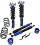 ECCPP Coilover Struts Spring Shocks Adjustable Height Suspension Struts Coil Spring Shocks Fit for 1994-2004 for Ford for Mustang - Blue