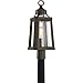 Quoizel LTE9009PN Lighthouse Outdoor Lantern Post Mount, 1-Light, 150 Watts, Palladian Bronze (22" H x 9" W)