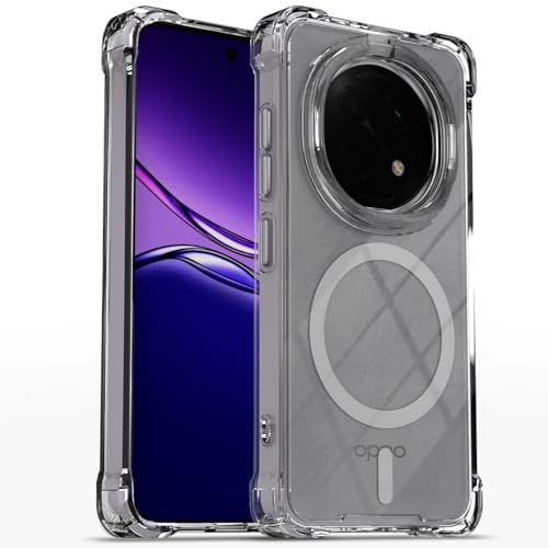 Image of Amazon Basics Back Cover for Oppo F29 Pro 5G Mag-Safe Shockproof PC + TPU Protective Case Magnetic Support Bumper Case (Transparent Mag-Safe)