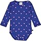 Fred’s World by Green Cotton Baby Girls Heart l/s Body Base Layer, Star Blue/Pink Haze, 92
