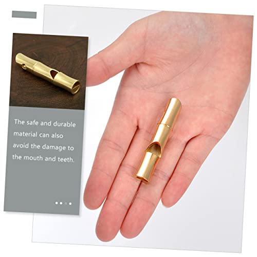 2 Silbatos de Metal de Latón para Seguridad y Deportes miniatura 5