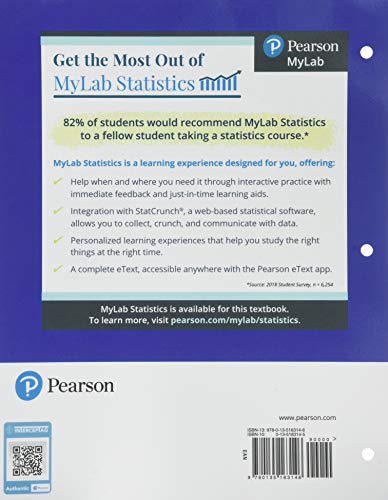 Introductory Statistics, Loose-Leaf Edition Plus MyLab Statistics -- Access Card Package - Image 2