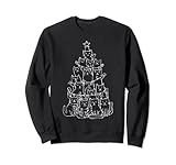 Photo Gallery cute cats christmas tree line art design felpa Photo Gallery cute cats christmas tree line art design felpa