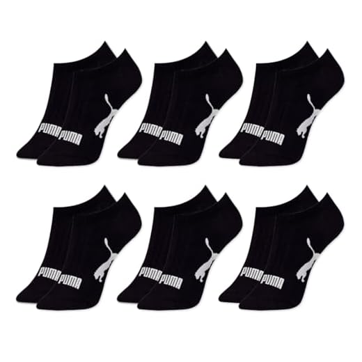 Kit 06 Pares de Meia Puma Sapatilha Invisível Colorida Algodão Poliamida Feminino Adulto, 6 Pretos, 34-39