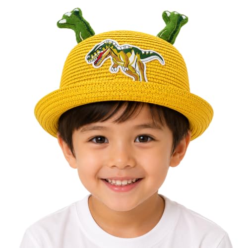 Image of VRITRAZ Baby Boy's and Girl's Kids Children Cute Printed Cartoon Gift Summer Fancy Dress Straw Fasion Hat Cap 1
