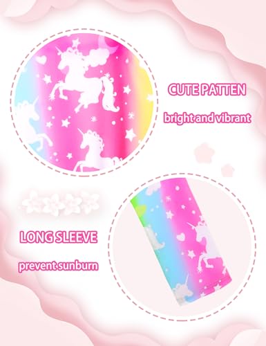 Girls Rash Guard Swimsuit Two Pieces Adorable Swimswear Quick Dry Bathing Suit Long Sleeve3