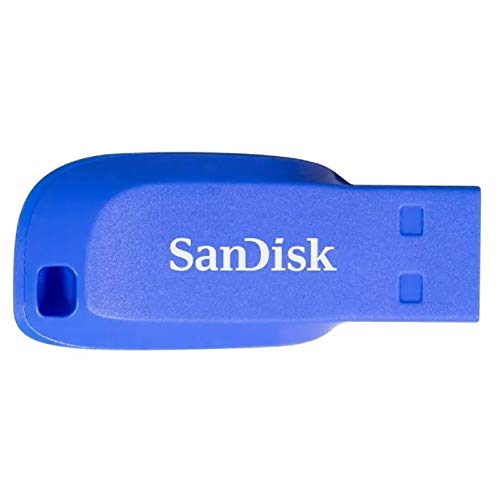 Image of SanDisk 64GB Cruzer Blade USB 2.0 Flash Drive Blue