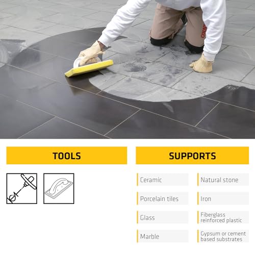 SIKA – Epoxy tile grout – SikaCeram 888 Tile Grout EP – Suitable for wall/floor – Cleans with water – Chemical resistant – Pre-tinted – 5 kg – Chocolate Brown