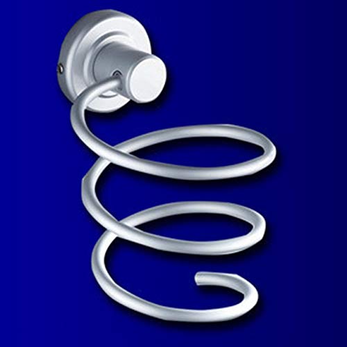 Ba30DEllylelly Soporte para secador de pelo, estante de pared de aluminio, soporte de almacenamiento para ba?o, secador… - Imagen 3
