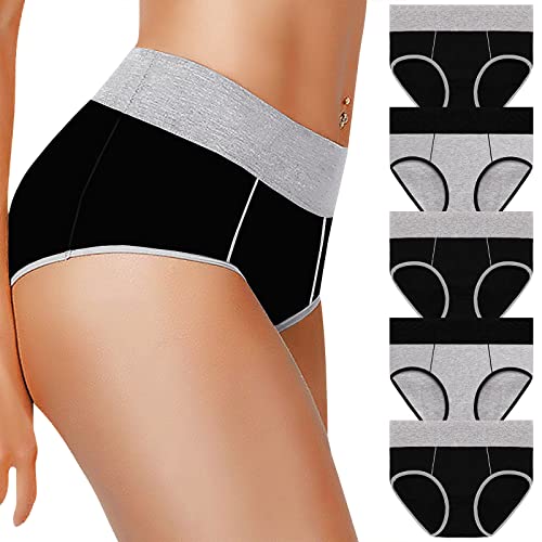 SheSsexy Womens Cotton Underwear Panties, Ladies Full Soft Comfy Stretch Underwear Hipster Briefs Multipack … - Thumbnail 2