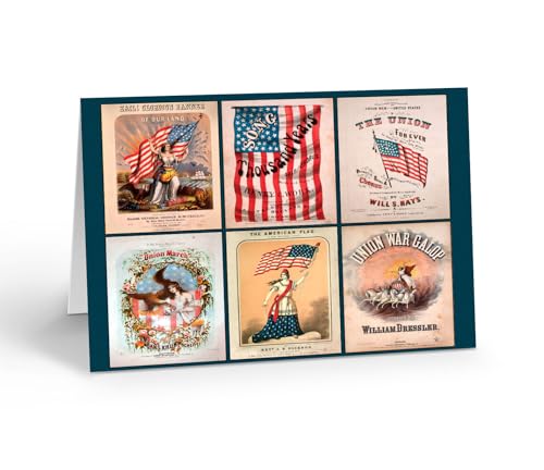 Image of Stonehouse Collection | Assorted Historical Civil War Cards | Patriotic Note Cards (Banner)