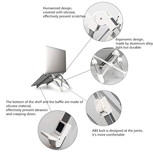 Base ajustable plegable para portátil de aleación de aluminio miniatura 7