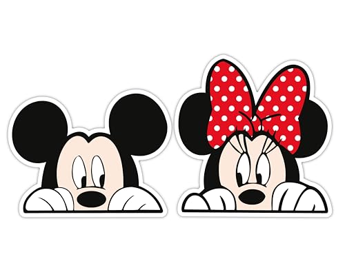 THATS IT - Disney Mickey Mouse & Minnie Mouse Sticker - Autocollant en vinyle pour voiture et van - Autocollants Anime imperméables pour bouteille d'eau -...