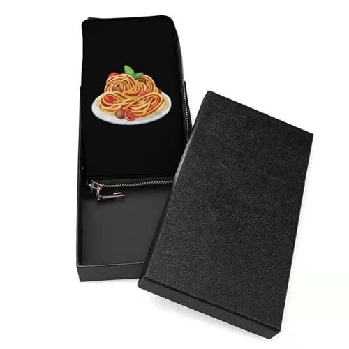 Italy Pasta Noodle Long Wallet for Women Men Coin Pouch Credit Card Holder Zipper Purses with Wristlet3