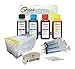 Price comparison product image refill24: Refillable Cartridges Compatible with 405 / 405XL Black and Colour, Includes Reset and Accessories + 400 ml Ink