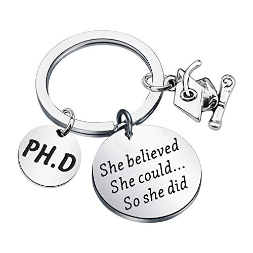 Image of ENSIANTH PHD Gift Phd Student Gift She Believed She Could So She Did PHD Graduation Gift Medical School Gift