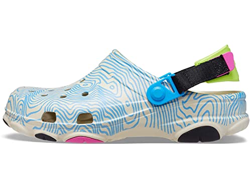 Crocs Tamanco unissex para todos os terrenos AdultClassic, Osso/Topo, 35