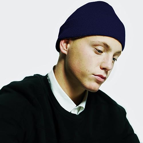 Image of Rosoz Beanie for Men Women Cuffed Knit Hat Winter Beanies Skull Cap Unisex