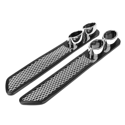 Faux tuyau d'échappement arrière universel noir en plastique pour VW Golf 5 6 7 Mk3