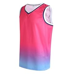 Hot Pink-light Blue Gradient Jersey