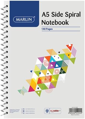 Marlin A5 140 Pages Side Spiral Short Hand Pad