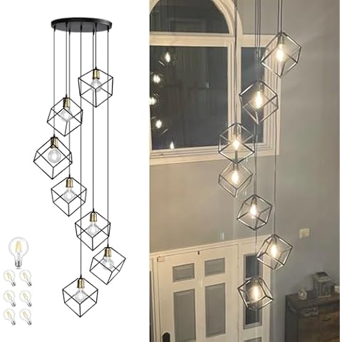 vivihobb Large Black Metal Chandelier Cover