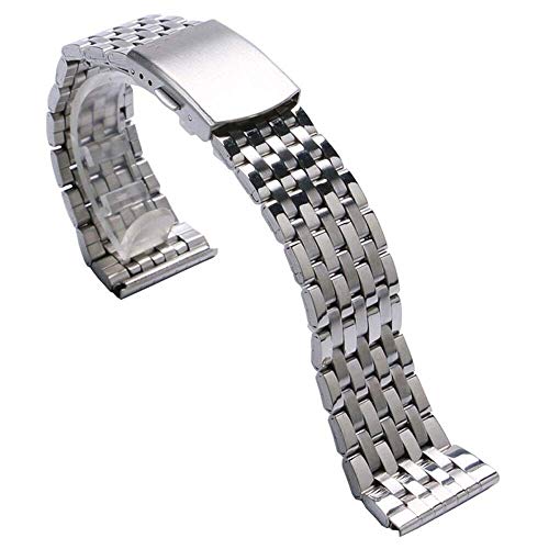 Sangle de montée en acier inoxydable argent 18mm 20mm 22mm pour montre - 5