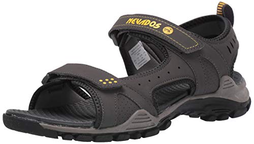 Nevados men's river sandal, grey/yellow, 8 medium us…