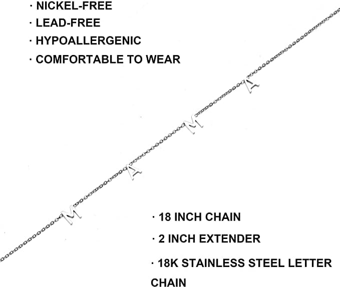 RWQIAN Mama Necklace for Women - Pendant Necklace Gifts for New Mom, Expecting Mom, First Mother's Day - Image 6