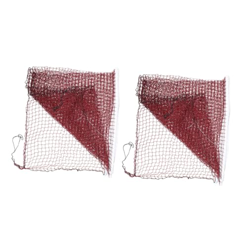 OSOLADY 2pcs Portable Folding Badminton Volleyball Net Lightweight Easy Setup for Backyard Beach and Outdoor Games Versatile Sports Net for Fun Activities