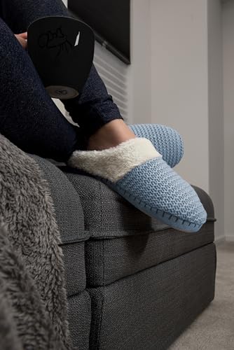 Cozy Slippers with Weave Design, Fleece Band & Lined Interior, Comfortable for Daily Use, Cushioned Rubber Sole with Anti Skid Texture4