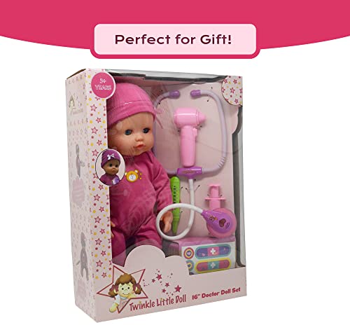 The New York Doll Collection B306-B308 Interactive 16 Inch Baby Doll Toy Doctor Kit thumb #5