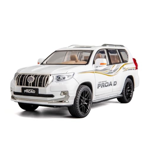Image of 1:18 【Large】 Toyota Prado SUV Car Toy Metal Pull Back Diecast Car with Openable Door and Sound Light, Gifts Toys for Kids【 Colors as Per Stock 】