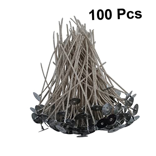 Mechas para velas pre-enceradas con base HOMSFOU 100 piezas miniatura 5