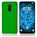Produktbild PhoneNatic Case kompatibel mit Xiaomi Pocophone F1 - Hülle grün gummiert Hard-case + 2 Schutzfolien